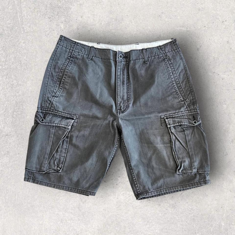 Levi's dark grey cargo shorts W34 vintage streetwear         