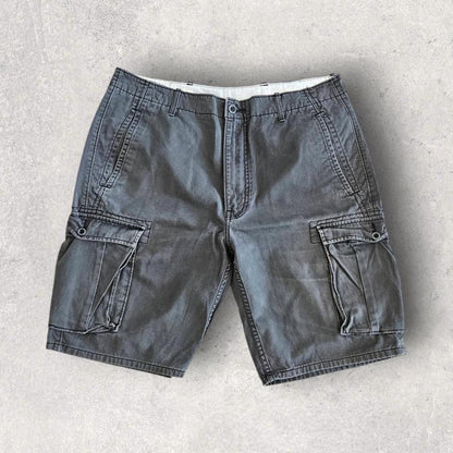 Levi's dark grey cargo shorts W34 vintage streetwear         