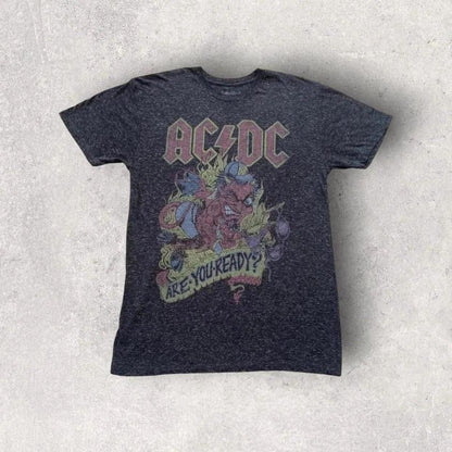 Ac/dc devil print T-shirt - M official vintage rock band shirt