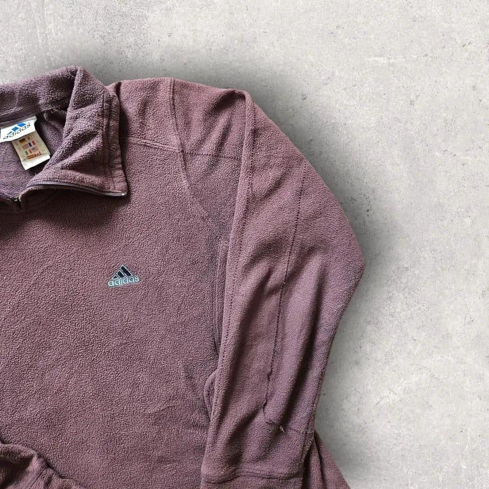 Vintage Adidas Burgandy fleece XS, burgundy adidas fleece
