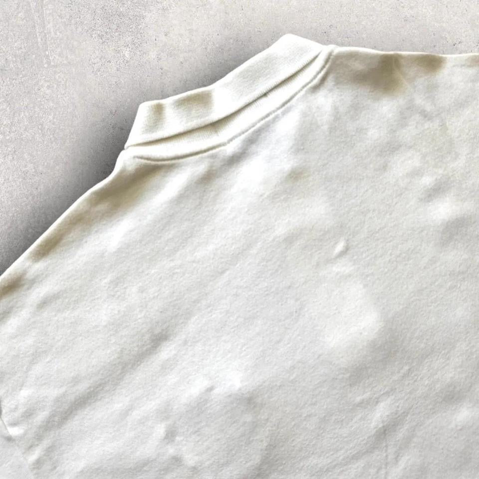 Hard Rock Cafe White Polo - M חולצת פולו לבנה וינטג' מידה M לגבר