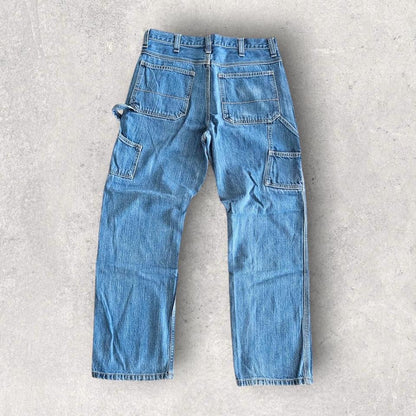 George carpenters blue jeans vintage workwear streetwear 30x30         