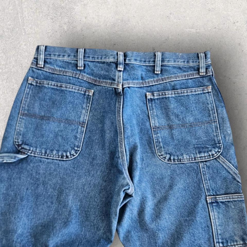 Carpenters blue jeans vintage workwear streetwear 36x30         