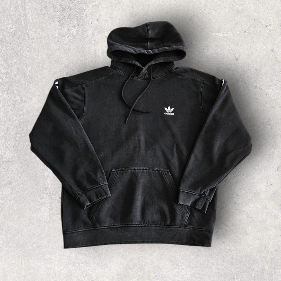 Adidas Black Stripes Hoodie M
