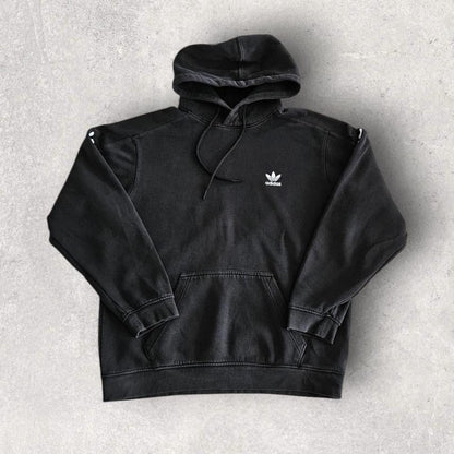 Adidas Black Stripes Hoodie M