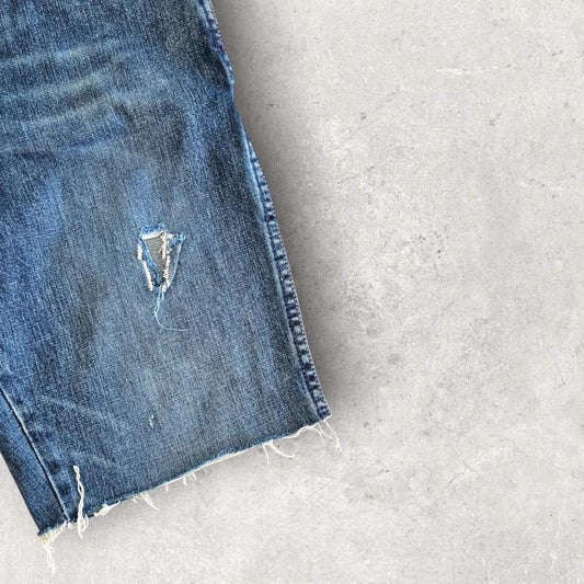 Wrangler Navy Short Jeans - W34