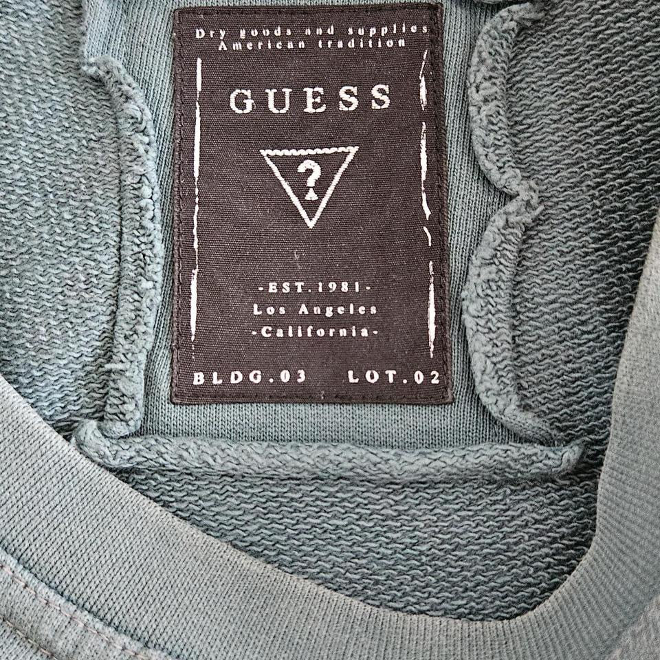 סווטשירט Guess ירוק גרפי Y2K במידה XL