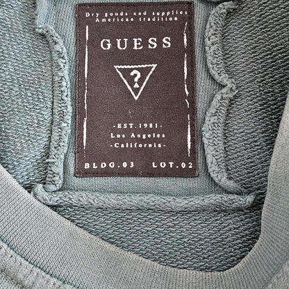 סווטשירט Guess ירוק גרפי Y2K במידה XL