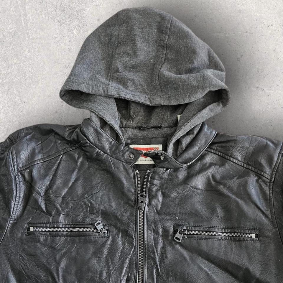 Levi’s black leather jacket xlarge in perfect condition no flaws