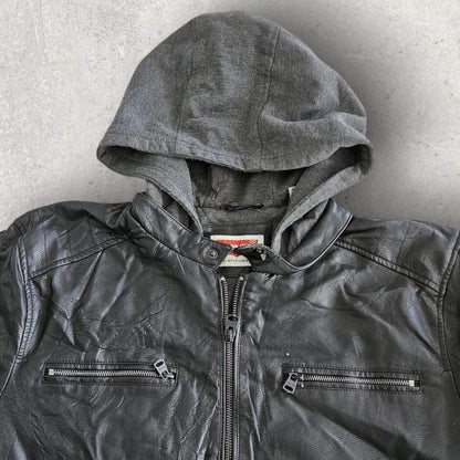 Levi’s black leather jacket xlarge in perfect condition no flaws