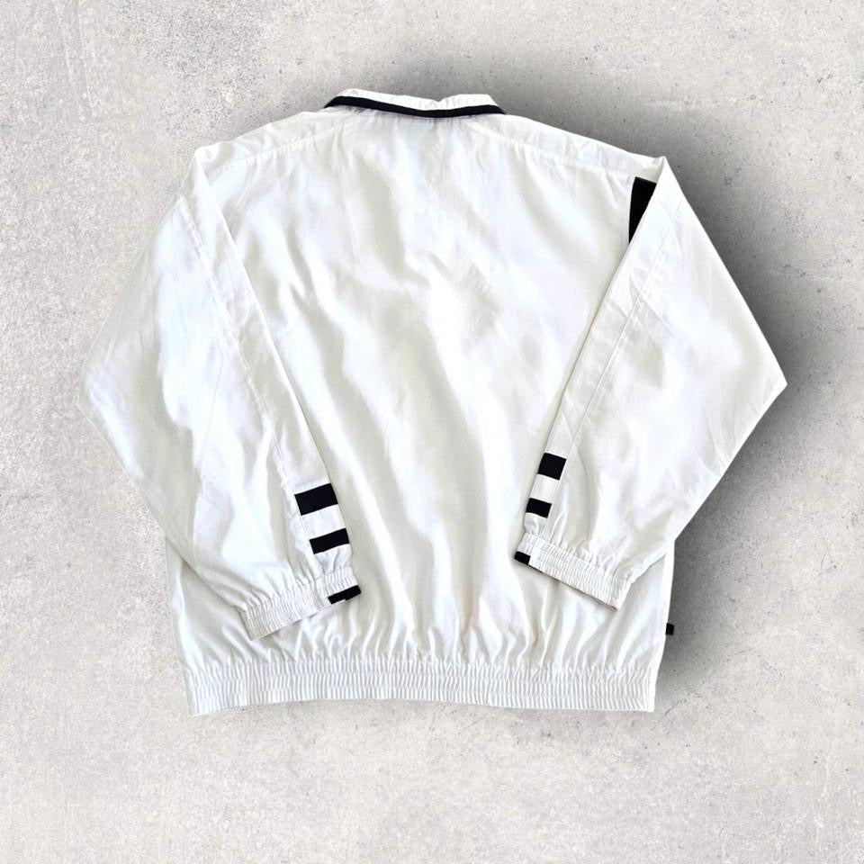 Vintage Ellesse White Sports Windbreaker XLarge