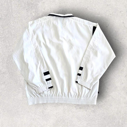 Vintage Ellesse White Sports Windbreaker XLarge