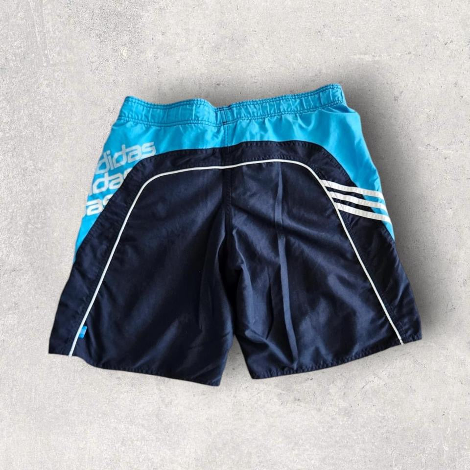 Y2K Adidas Blue and black Shorts