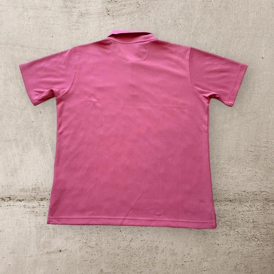 Pink Columbia polo - L חולצת פולו ורודה, מידה L