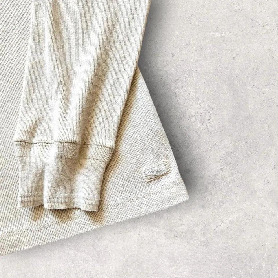 Y2K Polo Ralph Lauren Buttons Sweater - M, סוודר וינטג' פולו ראלף לורן 