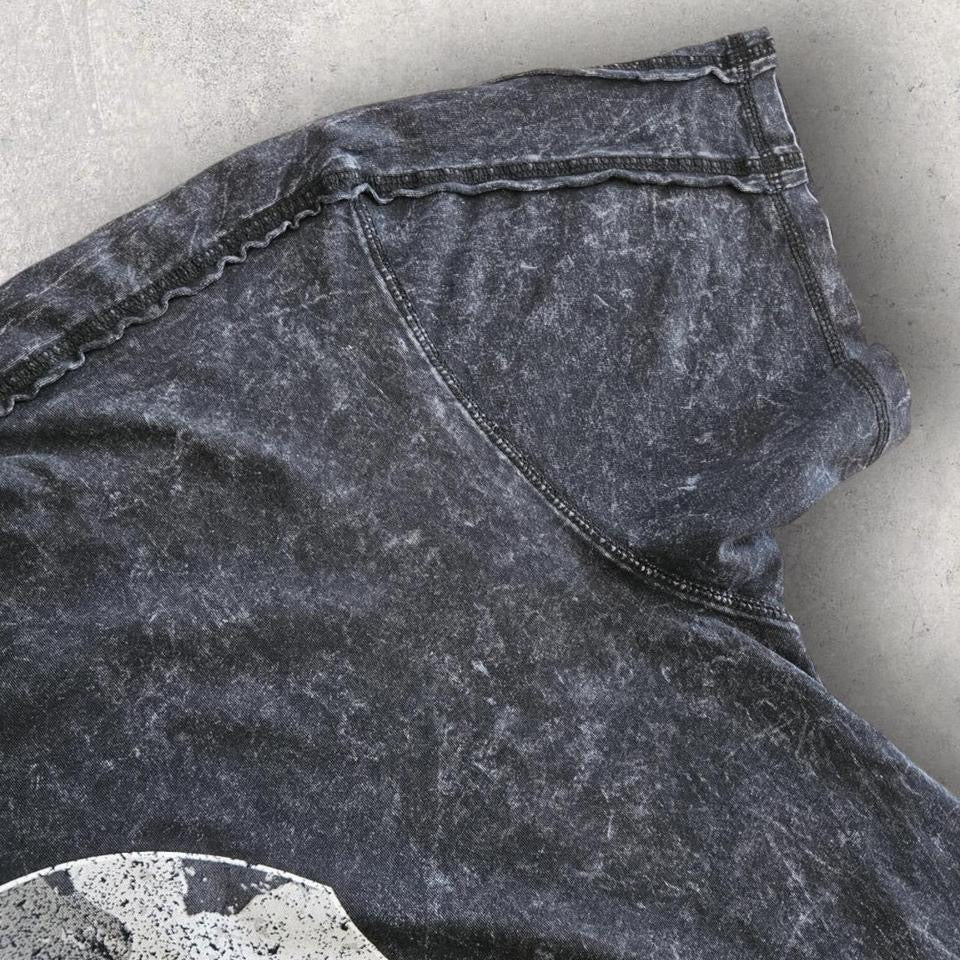 Harley Davidson Black Fade skull - 2XL, חולצה לגבר מידה XXL, שחורה עם הדפס גולגולת