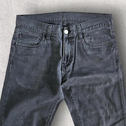 Carhartt black skinny jeans W30 L32 faded slim vintage streetwear