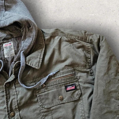 Vintage Dickies Heavy Jacket - XX-Large, Chest 70cm, Length 82cm, Sleeve 59cm, 9.5/10 Condition