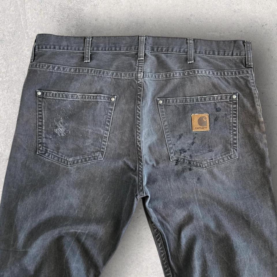 Carhartt Grey Workwear Pants - 38x34, Waist 104cm, Length 117cm, workwear style, 8/10 Condition.