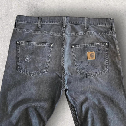 Carhartt Grey Workwear Pants - 38x34, Waist 104cm, Length 117cm, workwear style, 8/10 Condition.