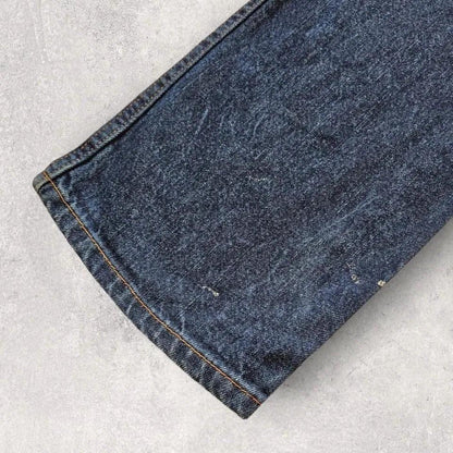 Dickies navy jeans - 34x34, ג’ינס כחול כהה דיקיס וינטג במצב טוב עם כתמי צבע רבים בחזית