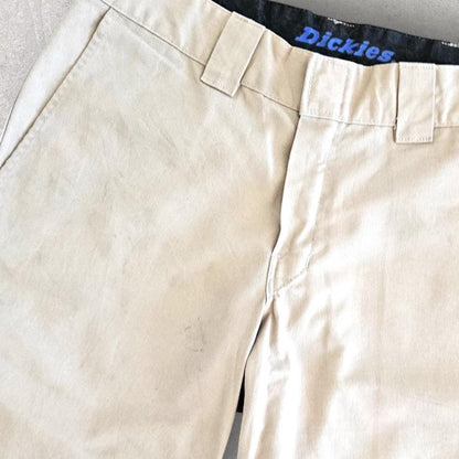 Dickies Cream Short Pants - W32, Waist 80cm, Length 58cm, 8/10 Condition