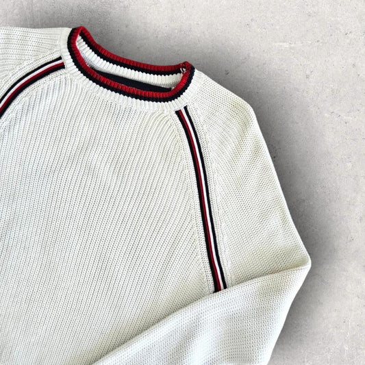 Tommy Hilfiger White Knitted Sweater S 