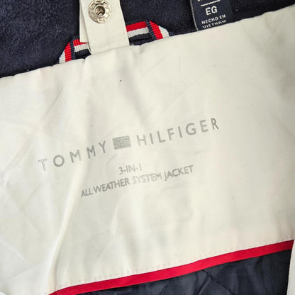 Tommy Hilfiger white ski jacket size XL, small stain on shoulder