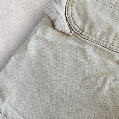 Carhartt Cream Carpenters Short Jeans,