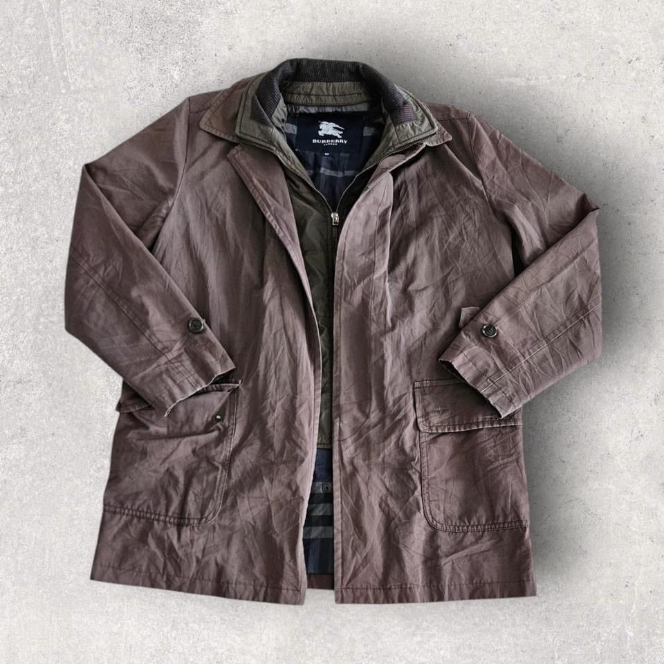 Burberry Military Green Trench Coat - Large מעיל טרנץ' ירוק צבאי של בורברי מידה L