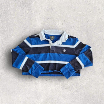 Tommy Hilfiger Woman’s Crop Polo Tee - L חולצת פולו קרופ לנשים של טומי הילפיגר במידה L/XL,