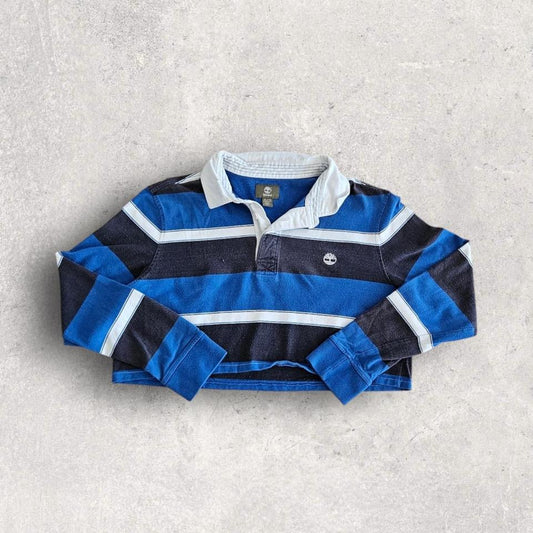 Tommy Hilfiger Woman’s Crop Polo Tee - L חולצת פולו קרופ לנשים של טומי הילפיגר במידה L/XL,