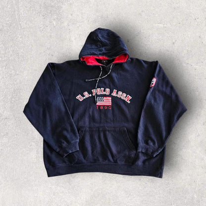 Us Polo ASSN navy Hoodie Large, baggy fit, navy color, excellent condition