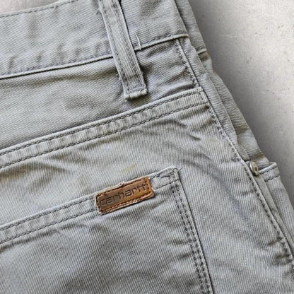 Vintage Carhartt jeans 31x32 with paint stains and worn front