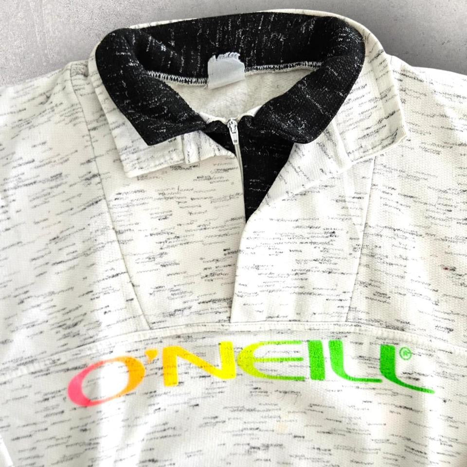 O’Neill White 1/4 Zip Sweatshirt - S