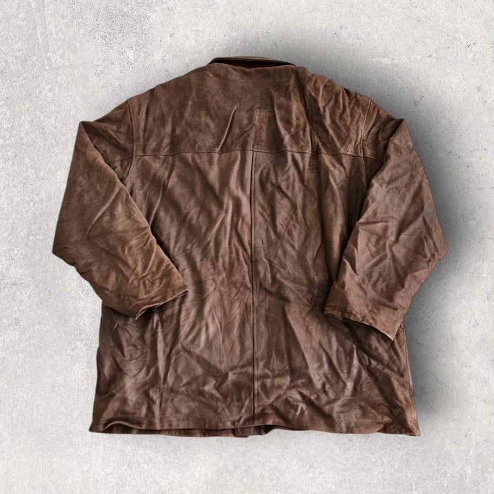 Vintage Timberland brown leather jacket XL vintage streetwear