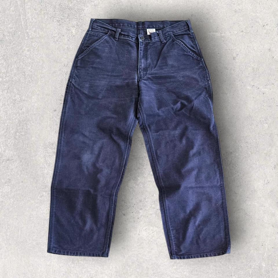 Dakota navy thick carpenters jeans vintage workwear streetwear 36x32         