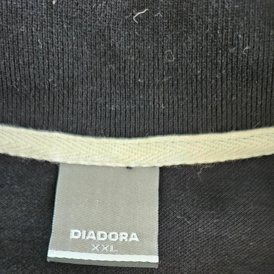 Diadora Black Long Sleeve Polo XL