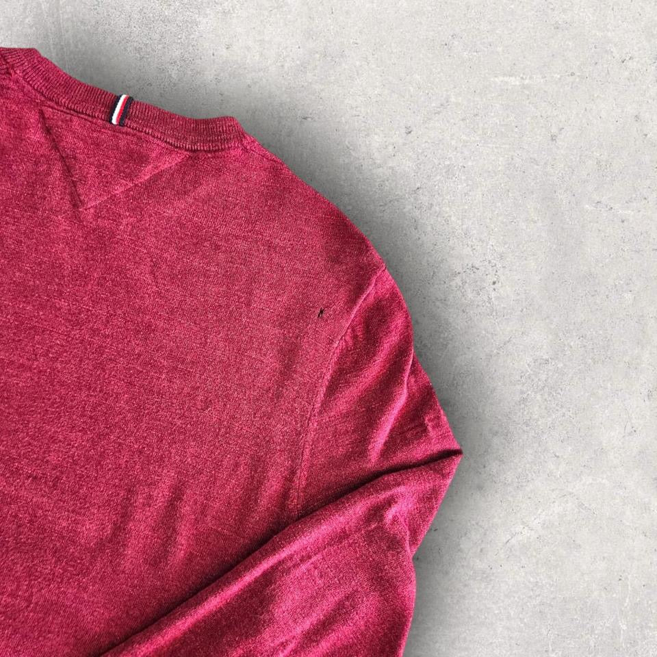 Tommy Hilfiger Red Sweater - M, סוודר אדום במידה M