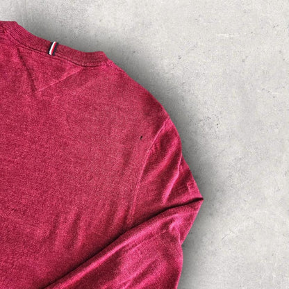 Tommy Hilfiger Red Sweater - M, סוודר אדום במידה M