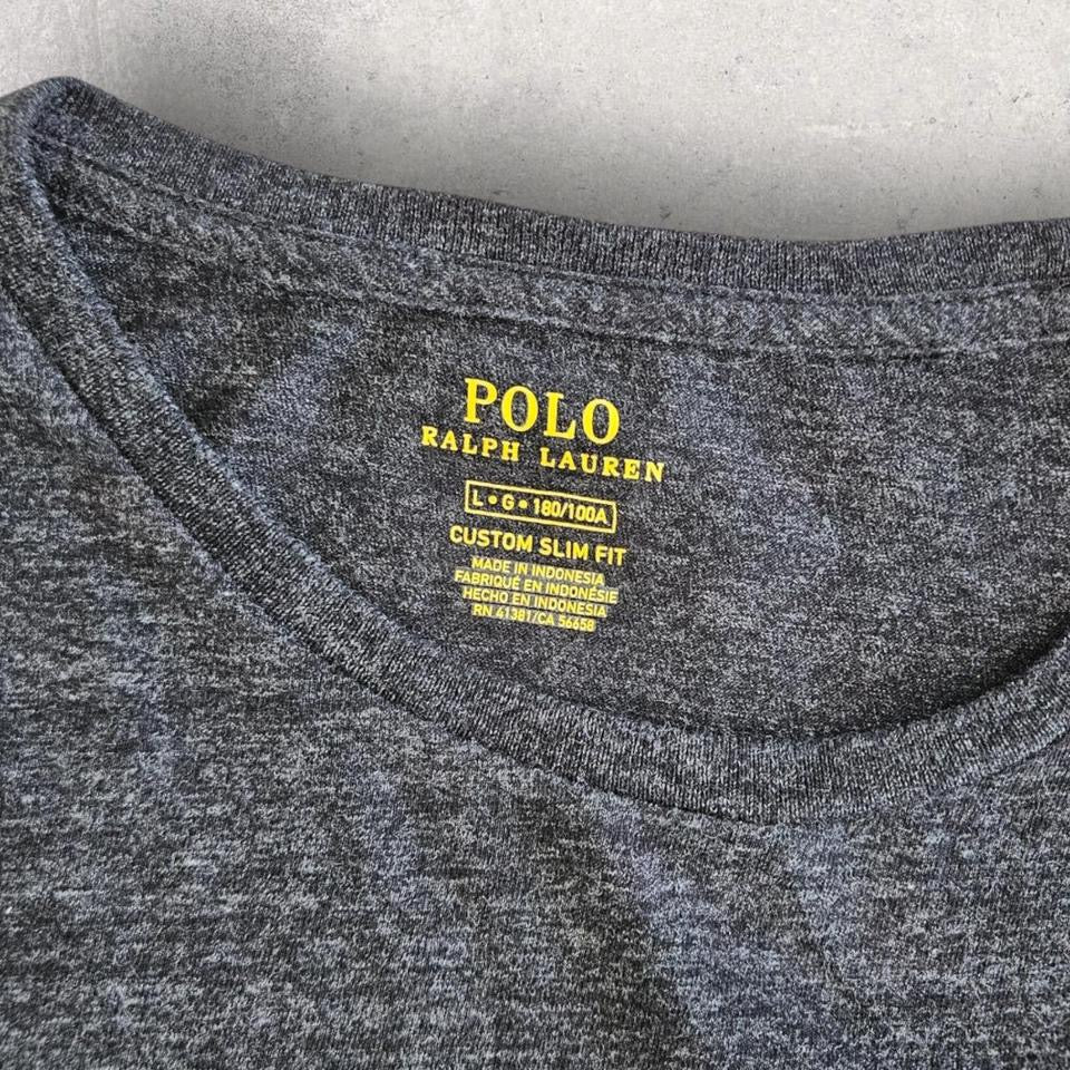Polo Ralph Lauren dark grey long sleeve tee L vintage streetwear
