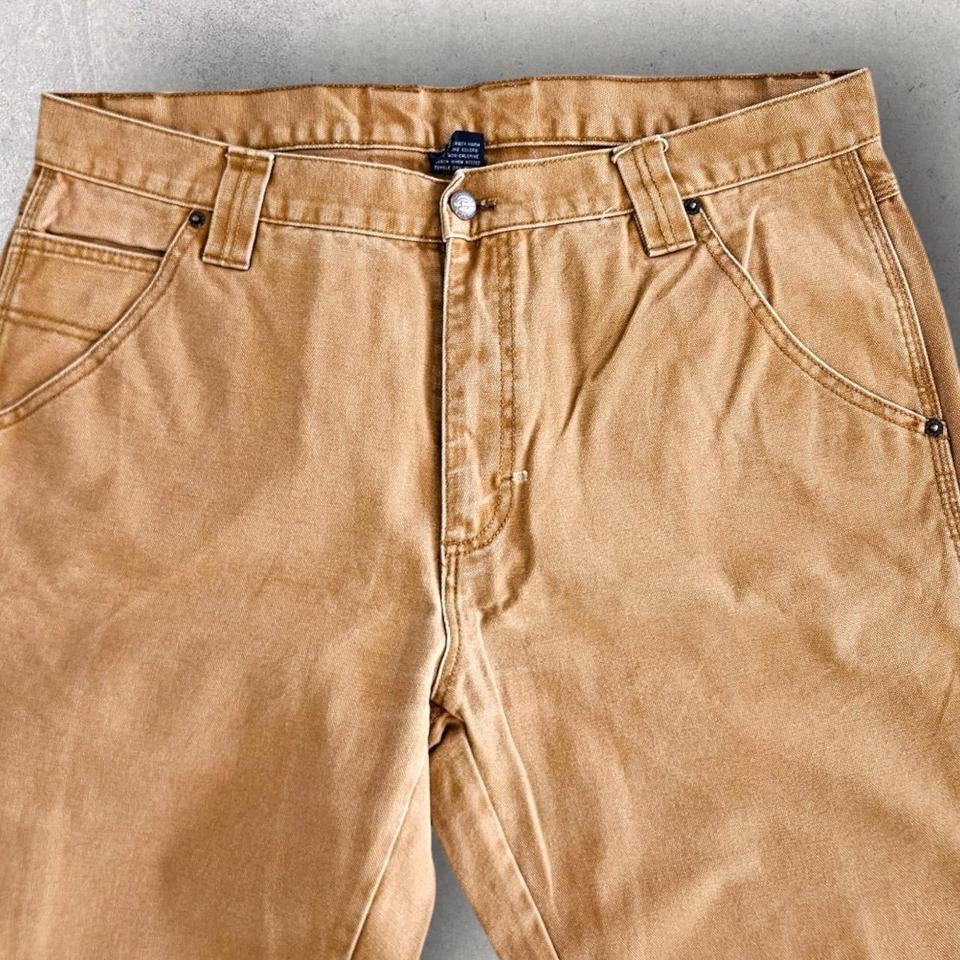 RK brand brown carpenters jeans vintage workwear streetwear 36x32          