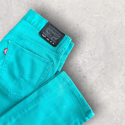 Levi’s 510 Green Jeans - Skinny - 28x28 ג'ינס ירוק בגזרה צמודה