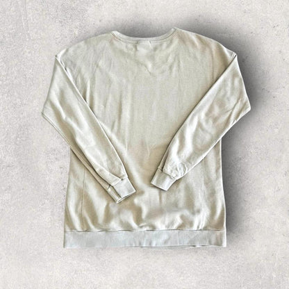 Champion Cream Long Sleeve Tee - Large חולצת שרוול ארוך קרם של Champion, מידה L