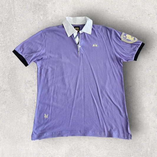 La Martina Purple Polo - XL חולצת פולו וינטג' סגולה מידה XL לגבר