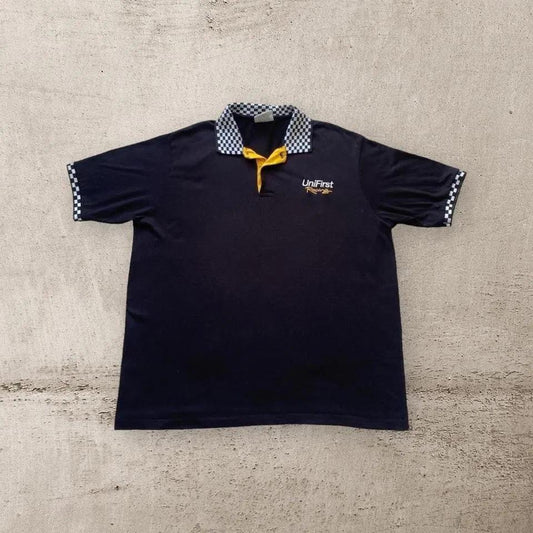 Vintage Racing Polo - XXL חולצת פולו וינטג' ספורטיבית במידה XXL
