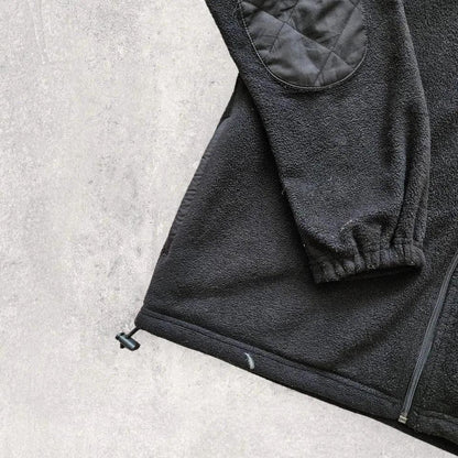 Chaps black fleece jacket large, men’s L