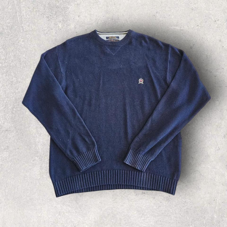 Tommy Hilfiger Navy Sweater - XXL, סוודר כחול כהה במידה XXL