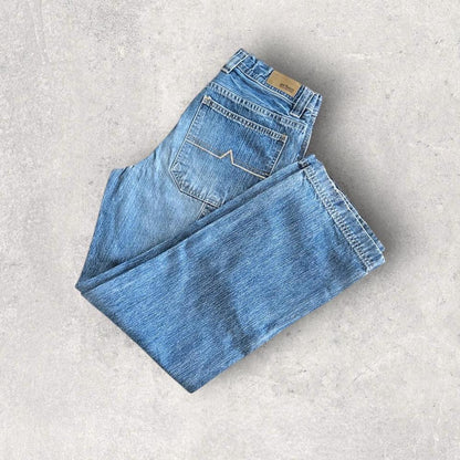 Urban pipeline carpenters jeans vintage blue workwear denim streetwear         