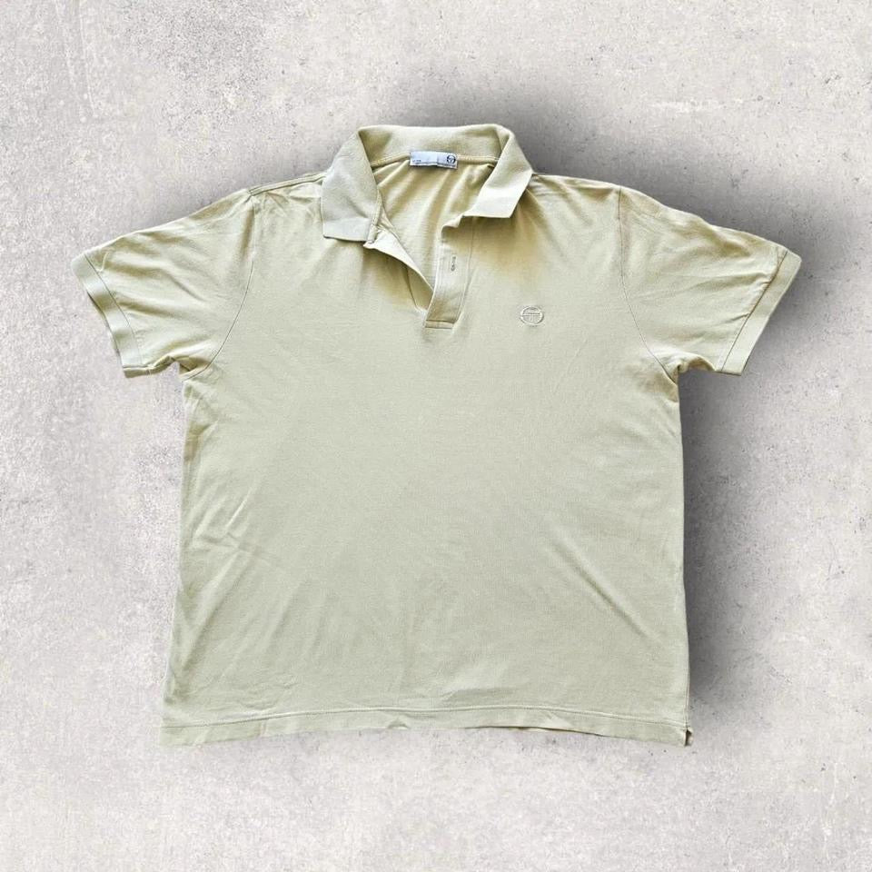 Sergio tacchini cream polo Tee - S, חולצת פולו קרם של Sergio Tacchini